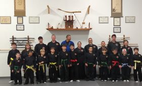 Students and instructors at Shin Gan Dojo martial arts in Liberty Hill, TX. November 2025