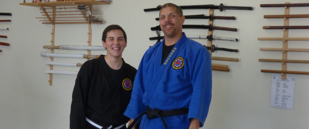 Shin Gan Dojo martial arts at Sparks, Nevada location. Instructor and student.