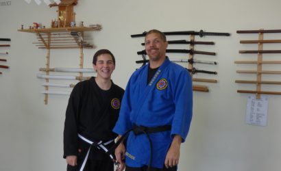 Shin Gan Dojo martial arts at Sparks, Nevada location. Instructor and student.