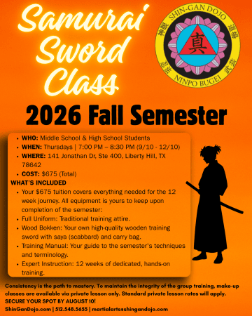 Youth Kenjutsu: Sword Class